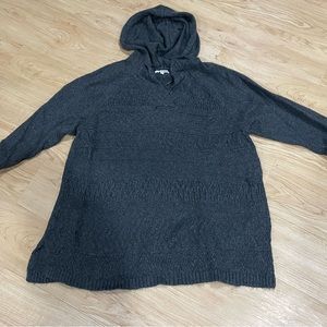 Sonoma Brand Charcoal Gray Hooded Sweater Size 3X